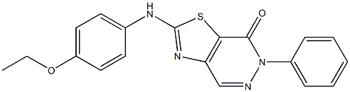 2-(4-Ethoxyphenylamino)-6-phenylthiazolo[4,5-d]pyridazin-7(6H)-one Structure