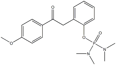 Bis(dimethylamino)[2-(4-methoxyphenylcarbonylmethyl)phenoxy]phosphine oxide 구조식 이미지