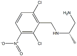 (2S)-2-[(3-Nitro-2,6-dichlorobenzyl)amino]propan-1-amine Structure