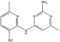 2-[(2-Amino-4-methyl-6-pyrimidinyl)amino]-6-methyl-3-pyridinethiol 구조식 이미지