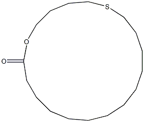 6-Thia-1-oxacyclononadecan-19-one Structure