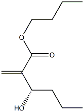 (3S)-3-Hydroxy-2-methylenehexanoic acid butyl ester 구조식 이미지