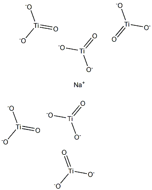 Sodium hexatitanate 구조식 이미지