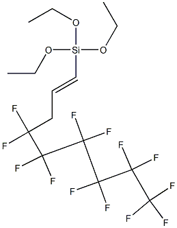 1-[Triethoxysilyl]-4,4,5,5,6,6,7,7,8,8,9,9,9-tridecafluoro-1-nonene Structure
