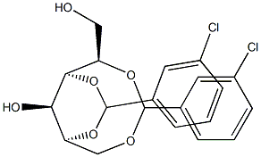 1-O,5-O:2-O,4-O-Bis(3-chlorobenzylidene)-D-glucitol Structure