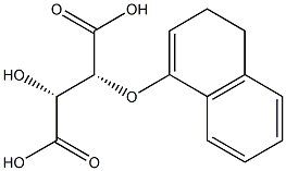 (2R,3R)-2-Hydroxy-3-[(3,4-dihydronaphthalen)-1-yloxy]succinic acid Structure