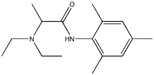 2-(Diethylamino)-N-(2,4,6-trimethylphenyl)propionamide 구조식 이미지
