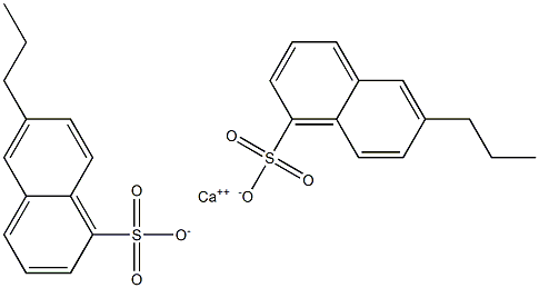 Bis(6-propyl-1-naphthalenesulfonic acid)calcium salt Structure