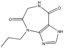1,4,6,7-Tetrahydro-4-propylimidazo[4,5-e][1,4]diazepine-5,8-dione 구조식 이미지