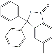 3,3-Diphenyl-5-methyl-3H-2,1-benzoxathiole 1-oxide 구조식 이미지