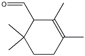 2,3,6,6-Tetramethyl-2-cyclohexene-1-carbaldehyde 구조식 이미지