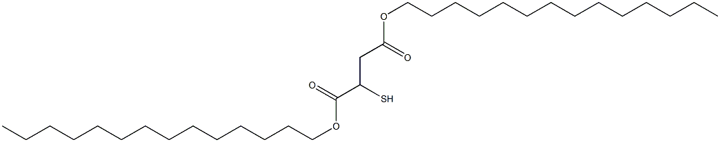 2-Mercaptosuccinic acid ditetradecyl ester Structure