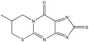 7-Methyl-2-thioxo-7,8-dihydro-6H-[1,3]thiazino[3,2-a]purin-10(2H)-one Structure