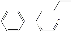 (R)-3-Phenylheptanal 구조식 이미지