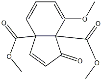 1-Oxo-7-methoxy-3a,7a-dihydro-1H-indene-3a,7a-dicarboxylic acid dimethyl ester 구조식 이미지