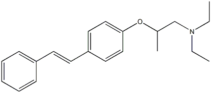 N,N-Diethyl-2-(p-styrylphenoxy)propylamine 구조식 이미지