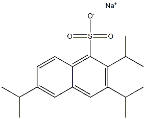 2,3,6-Triisopropyl-1-naphthalenesulfonic acid sodium salt Structure