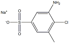 3-Amino-4-chloro-5-methylbenzenesulfonic acid sodium salt Structure