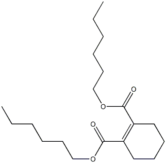 1-Cyclohexene-1,2-dicarboxylic acid dihexyl ester 구조식 이미지