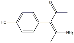 4-[Amino]-3-(4-hydroxyphenyl)-3-penten-2-one Structure