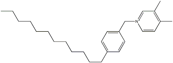 1-(4-Dodecylbenzyl)-3,4-dimethylpyridinium Structure