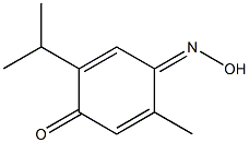 2-Isopropyl-5-methyl-4-(hydroxyimino)-2,5-cyclohexadien-1-one Structure