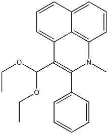 1-Methyl-2-phenyl-1H-benzo[de]quinoline-3-carbaldehyde diethyl acetal Structure