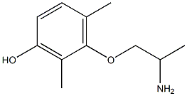 1-(2,6-Dimethyl-3-hydroxyphenoxy)propan-2-amine 구조식 이미지