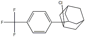 2-Chloro-2-[4-(trifluoromethyl)phenyl]adamantane 구조식 이미지