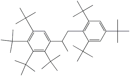 2-(2,3,4,5-Tetra-tert-butylphenyl)-1-(2,4,6-tri-tert-butylphenyl)propane 구조식 이미지