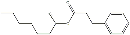 (+)-Hydrocinnamic acid (S)-1-methylheptyl ester Structure