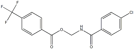4-(Trifluoromethyl)benzoic acid [[4-chlorobenzoyl]amino]methyl ester Structure