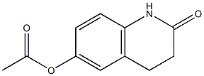 Acetic acid (2-oxo-1,2,3,4-tetrahydroquinolin)-6-yl ester 구조식 이미지