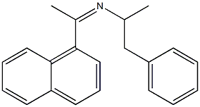 N-[1-(1-Naphtyl)ethylidene]-1-phenyl-2-propanamine Structure