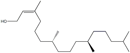 (7R,11R,2Z)-3,7,11,15-Tetramethyl-2-hexadecen-1-ol 구조식 이미지