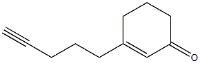 3-(4-Pentynyl)-2-cyclohexen-1-one 구조식 이미지