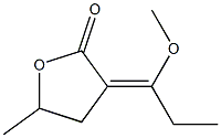 3-(1-Methoxypropylidene)-5-methyldihydrofuran-2(3H)-one Structure