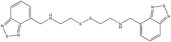 4,4'-Dithiobis(ethylene)bis(imino)bis(methylene)bis(2,1,3-benzothiadiazole) Structure
