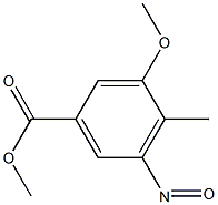 3-Methoxy-4-methyl-5-nitrosobenzoic acid methyl ester 구조식 이미지