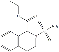 2-Sulfamoyl-1,2,3,4-tetrahydroisoquinoline-1-carboxylic acid ethyl ester Structure