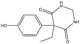 5-Ethyl-5-(4-hydroxyphenyl)-2,5-dihydropyrimidine-4,6(1H,3H)-dione 구조식 이미지