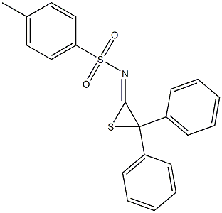 N-[(2Z)-3,3-Diphenylthiiran-2-ylidene]-4-methylbenzenesulfonamide 구조식 이미지