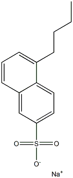 5-Butyl-2-naphthalenesulfonic acid sodium salt Structure