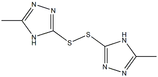 3,3'-Dithiobis(5-methyl-4H-1,2,4-triazole) Structure