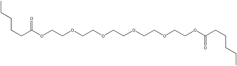 2,2'-[1,2-Ethanediylbis[oxy(2,1-ethanediyl)oxy]]bis(ethanol hexanoate) 구조식 이미지