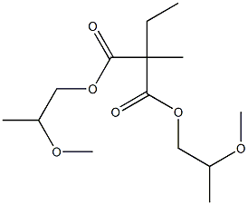 Ethylmethylmalonic acid bis(2-methoxypropyl) ester 구조식 이미지