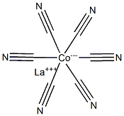 Lanthanum hexacyanocobaltate(III) 구조식 이미지