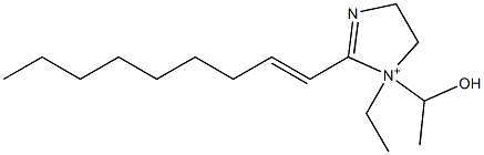 1-Ethyl-1-(1-hydroxyethyl)-2-(1-nonenyl)-2-imidazoline-1-ium 구조식 이미지