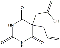 5-Allyl-5-(2-hydroxyallyl)barbituric acid 구조식 이미지