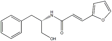 (E)-N-[(S)-1-Benzyl-2-hydroxyethyl]-3-(2-furanyl)acrylamide Structure
